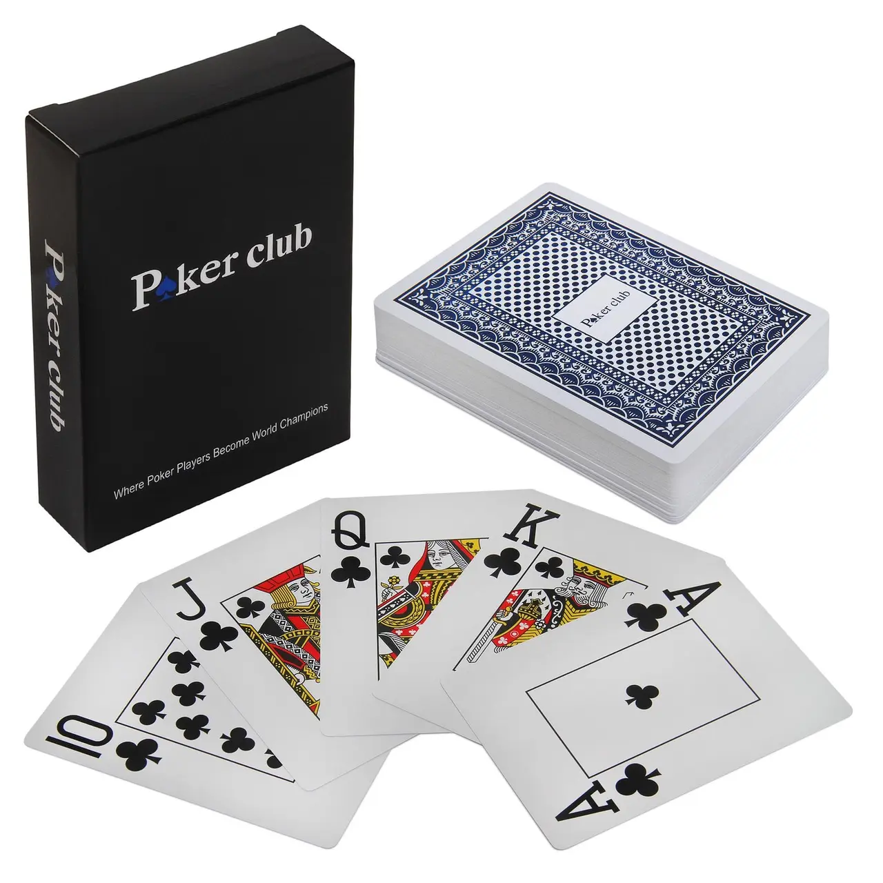  Карты для покера "Poker club" 100% plastic от магазина Игры Шелдона